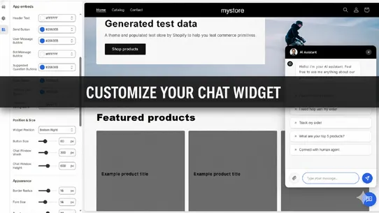 SC : AI Chatbot + Live Chat screenshot