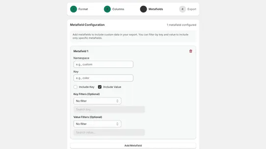 Aldrichify Export Manager screenshot