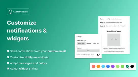 RN ‑ Back in stock &amp; Low stock screenshot