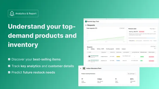 RN ‑ Back in stock &amp; Low stock screenshot