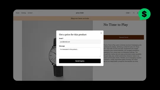 Price Hider: Quote to Order screenshot