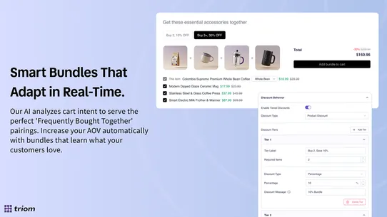 Triom: AI Personalization screenshot