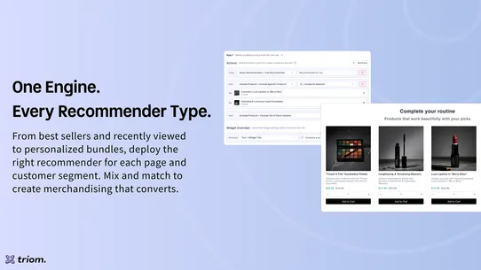 Triom: AI Personalization screenshot