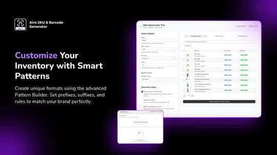 Airo SKU &amp; Barcode Generator screenshot