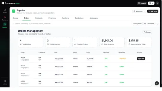 Ecommerce: AI dropship &amp; ecom screenshot