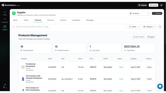 Ecommerce: AI dropship &amp; ecom screenshot
