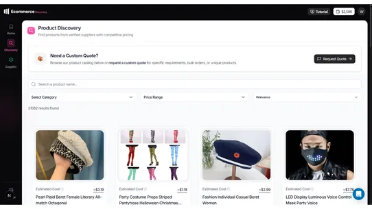Ecommerce: AI dropship &amp; ecom screenshot