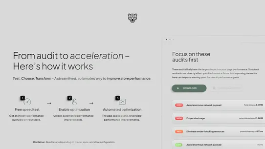 ChopChopify Speed Optimization screenshot