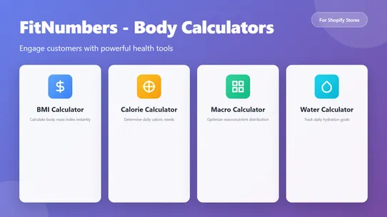FitNumbers ‑ Body Calculators screenshot