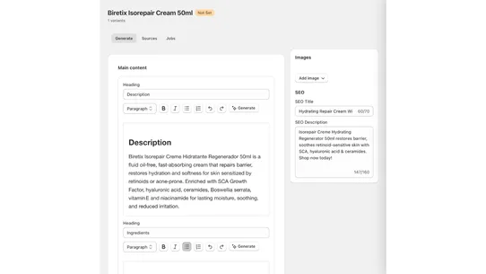 Intellecta ‑ AI Copywriter screenshot