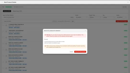 Bulkify | Bulk Delete Products screenshot