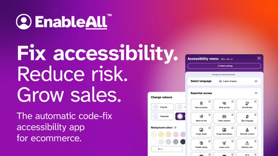EnableAll ‑ WCAG Accessibility screenshot