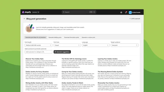 AI ChatGPT Product Description screenshot