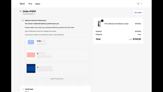 Dr.CRO Delivery Partner Picker screenshot