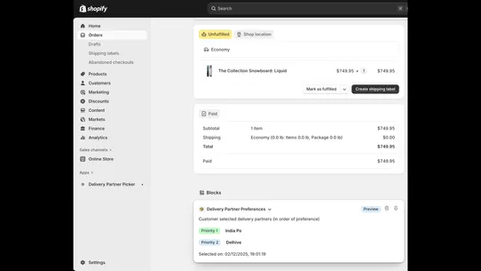 Dr.CRO Delivery Partner Picker screenshot