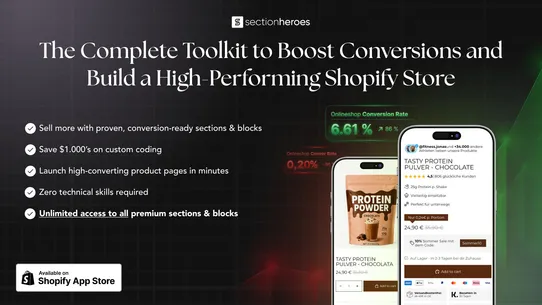 Sectionheroes ‑ Theme Sections screenshot