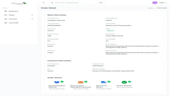 Mayl Logistics screenshot