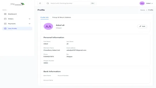 Mayl Logistics screenshot