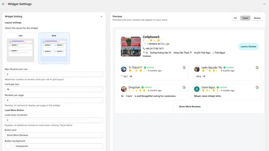 Google Reviews by Ryviu screenshot