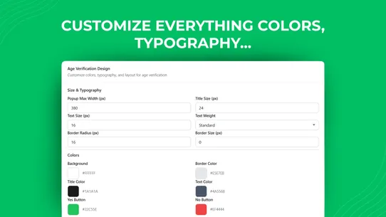 ViaVerify Age &amp; Terms Checkbox screenshot