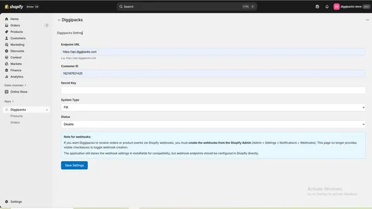 Diggipacks – Shipping &amp; Order screenshot