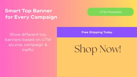 Smart UTM Banner screenshot