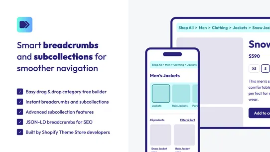 Ultra Categories &amp; Breadcrumbs screenshot