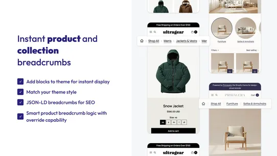 Ultra Categories &amp; Breadcrumbs screenshot