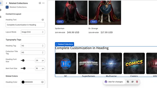 Auto‑Related Collections screenshot