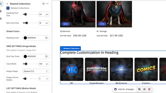 Auto‑Related Collections screenshot