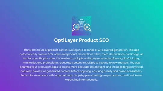 OptiLayer Product SEO AI screenshot