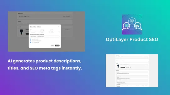 OptiLayer Product SEO AI screenshot