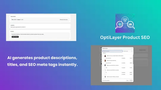 OptiLayer Product SEO AI screenshot