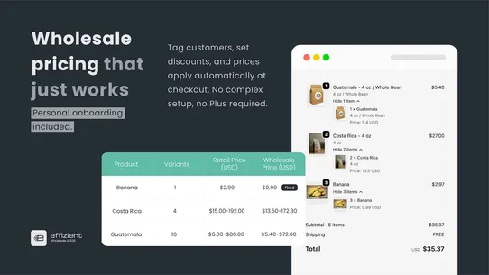 effizient: Wholesale &amp; B2B screenshot