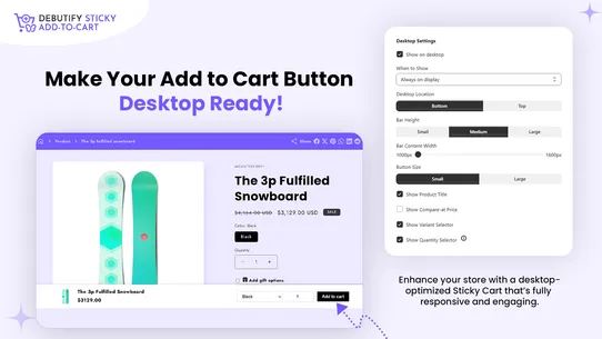 DB Sticky Add To Cart Bar screenshot