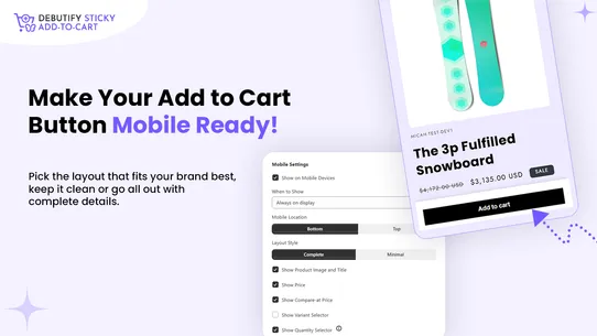 DB Sticky Add To Cart Bar screenshot
