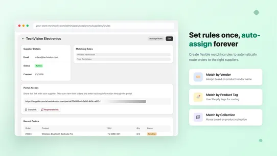 SupplySync Multivendor Orders screenshot