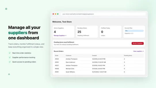 SupplySync Multivendor Orders screenshot