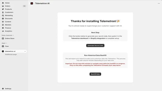 Telemetron screenshot
