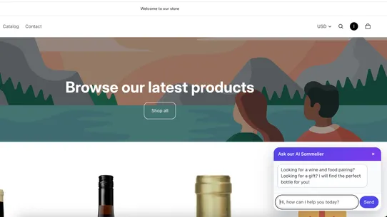 Pinpointed AI Sommelier screenshot