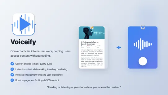 Voiceify: Text To Speech screenshot