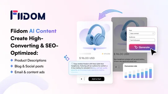 Fiidom: AI Product Description screenshot
