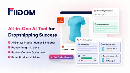 Fiidom: AI AliExpress Dropship screenshot