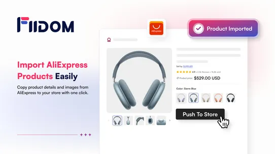 Fiidom: AI AliExpress Dropship screenshot