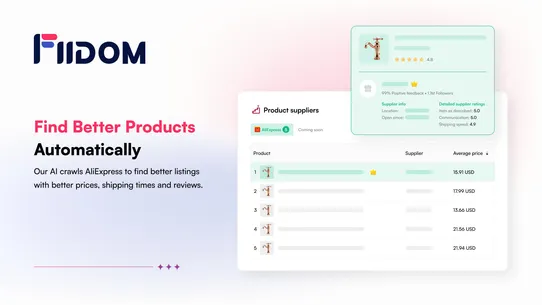 Fiidom: AI AliExpress Dropship screenshot