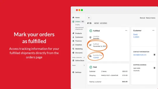 Australia Post Rates &amp; Labels screenshot