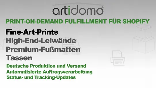 artidomo Print on Demand DE screenshot