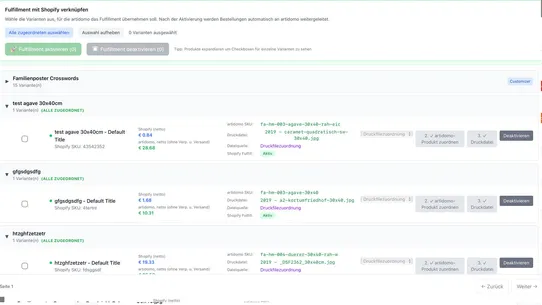 artidomo Print on Demand DE screenshot