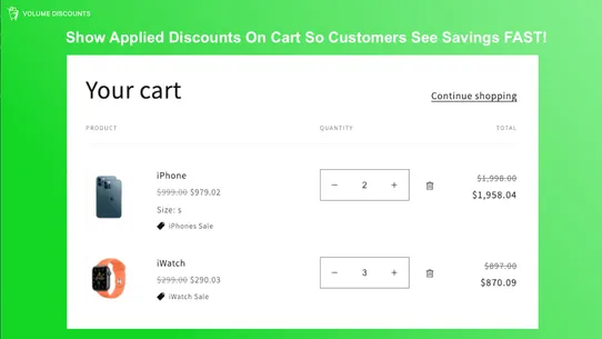 Dr Volume &amp; Bulk Discount screenshot