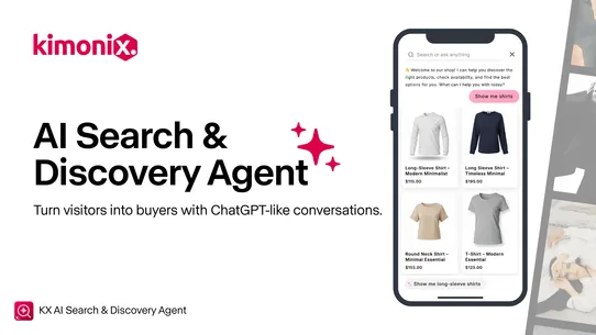 KX AI Search &amp; Discovery Agent screenshot